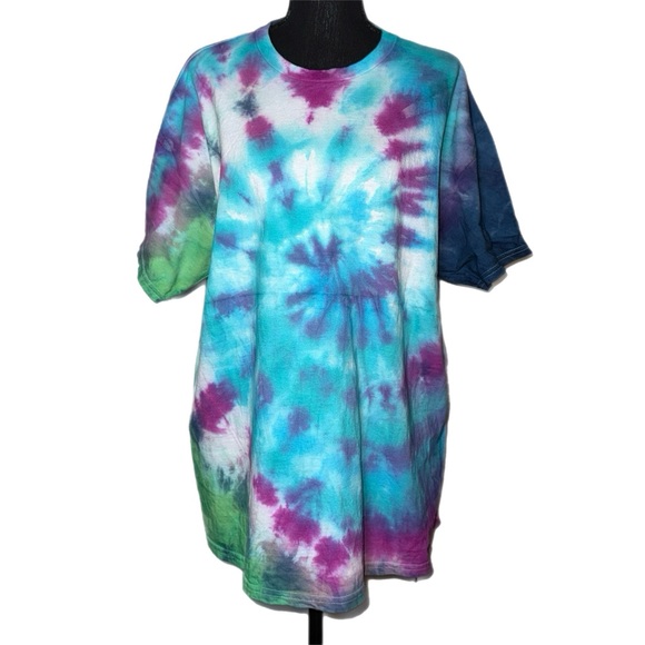 Handcrafted - Tie Dye T-Shirt – Vibrant Handmade - Boho Unisex Top - Picture 7 of 7
